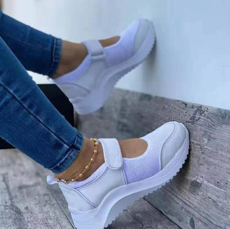 Wedge Velcro Casual Plus Size Sports Women's Shoes LadyShow.Store