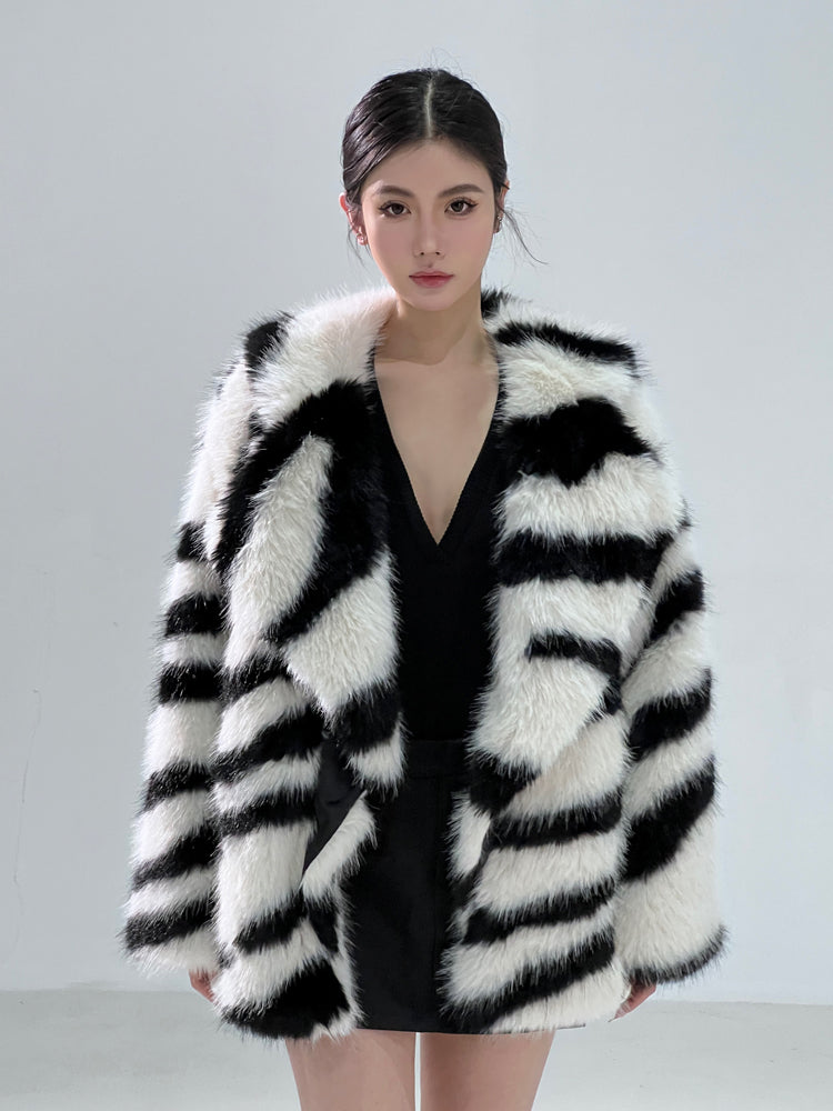 Zebra Print Short Green Fur For Women Best YouTube Store