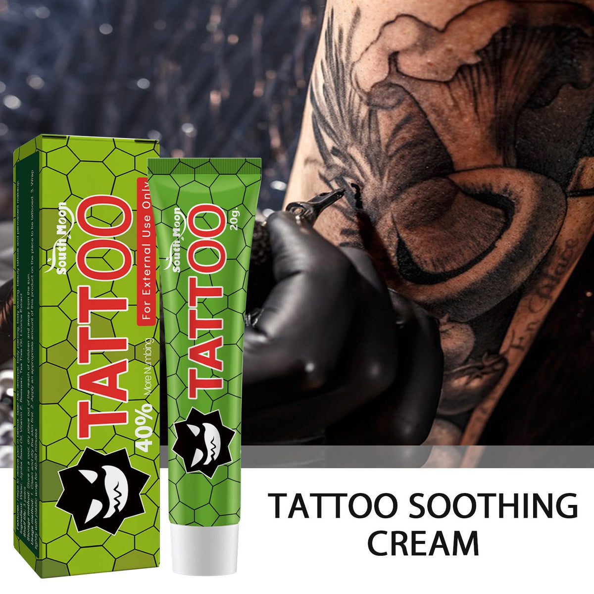 Relieve Tattoo Puncture Pain, Relieve Pain, Repair Skin Care, Relieve Cream, Skin Soothing Cream 20g 1 Box Tri Light Beauty