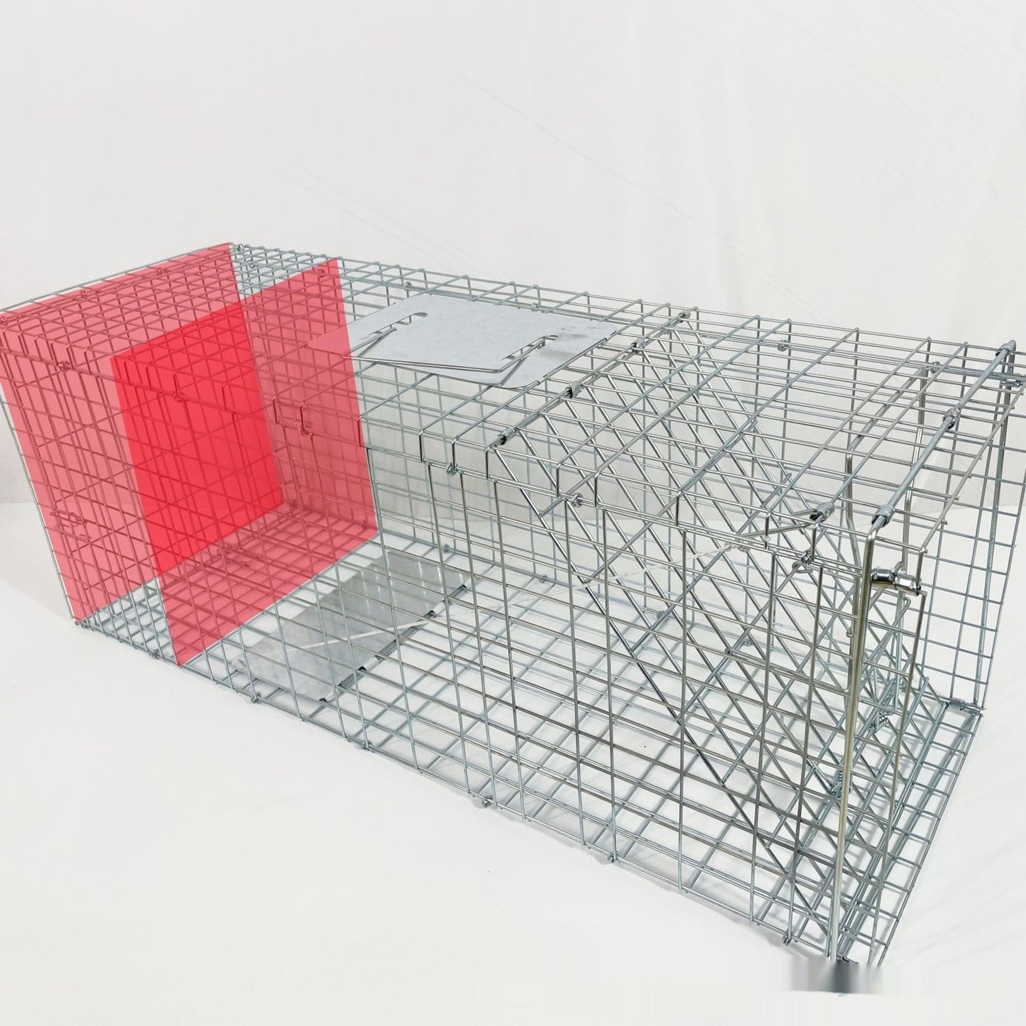 Fully Automatic Cat-trap Cage Foldable Pedal Galvanized Cat Cage Love Rescue Cage Pets Fashion