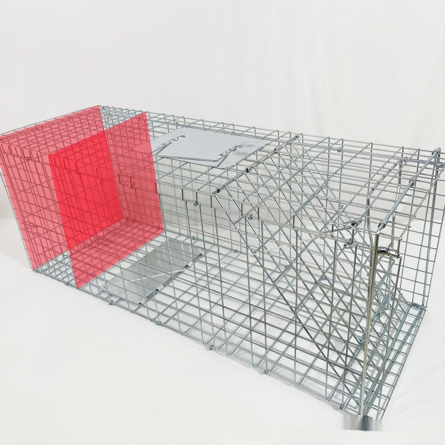Fully Automatic Cat-trap Cage Foldable Pedal Galvanized Cat Cage Love Rescue Cage Pets Fashion