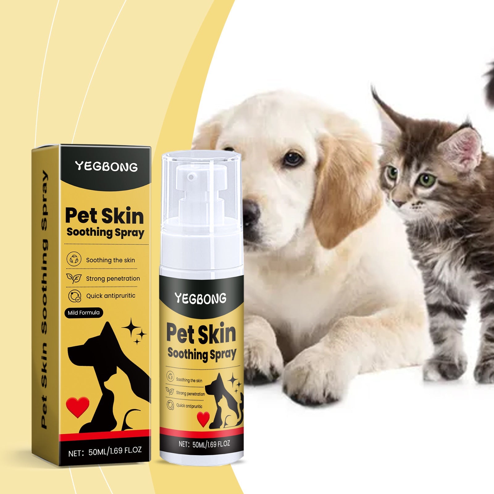 Pet Skin Care Spray Gentle Relief LadyShow.Store