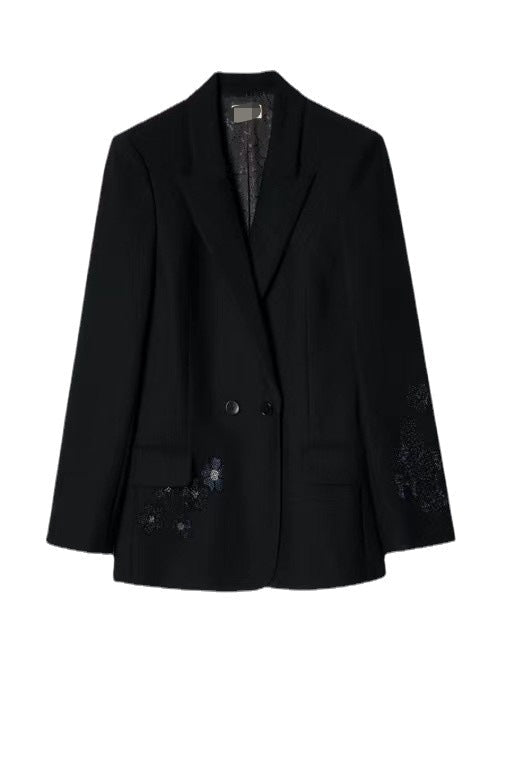 Women's New Heavy Industry Skull Butterfly Color Hot Diamond Jacket Best YouTube Store