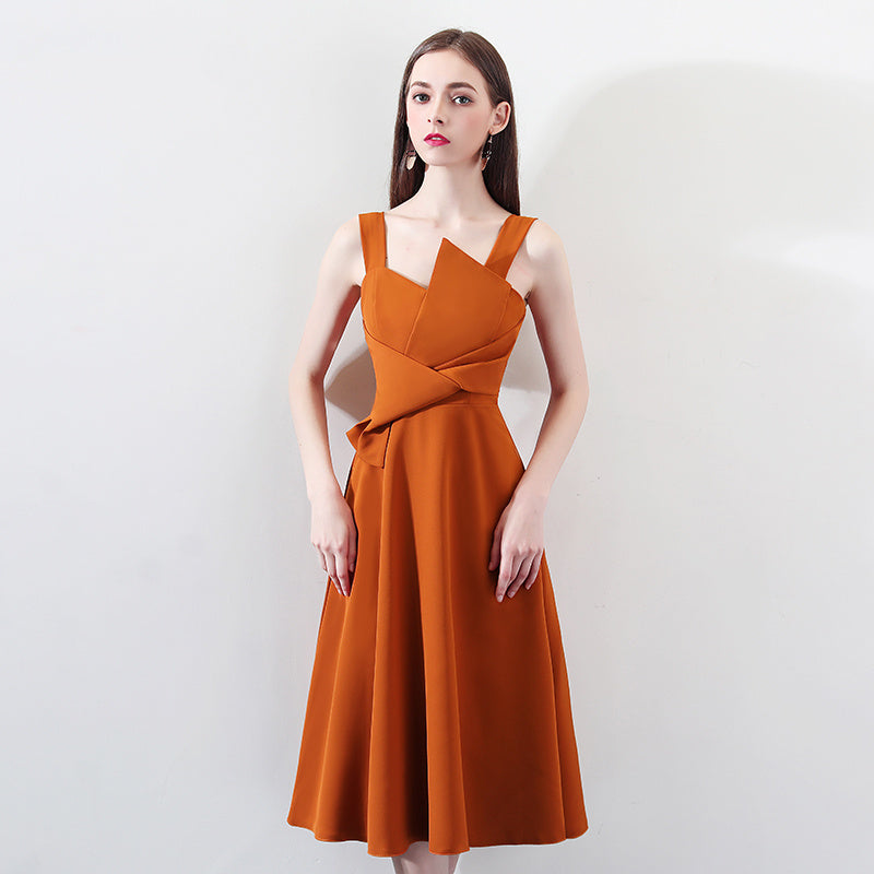 Chic Suspender Evening Dress NorixaFashion.com