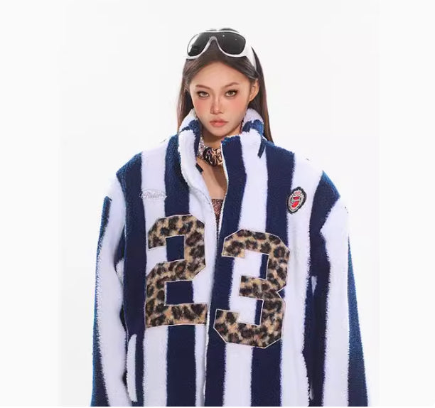 Women's Stand Collar Thick Warm Lambswool Coat Best YouTube Store