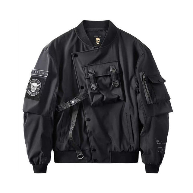 God of Death Techwear Bomber Jacket for Men Pi-Mart