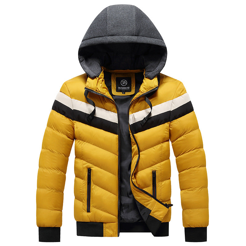 Men Winter Casual Plus Size Hooded Jacket CJD