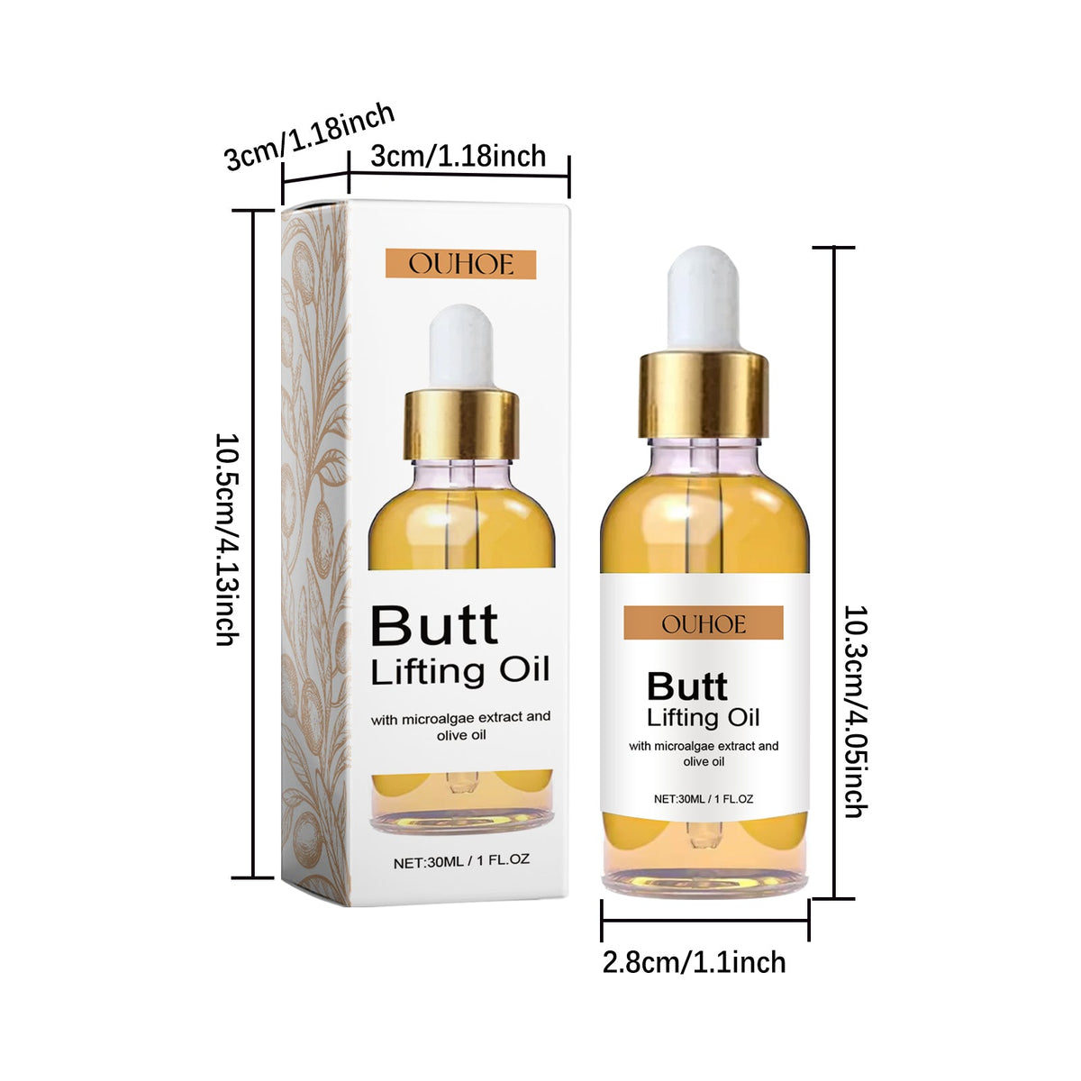 Hip Lifting Skincare Oil 30ml 1 Box Tri Light Beauty