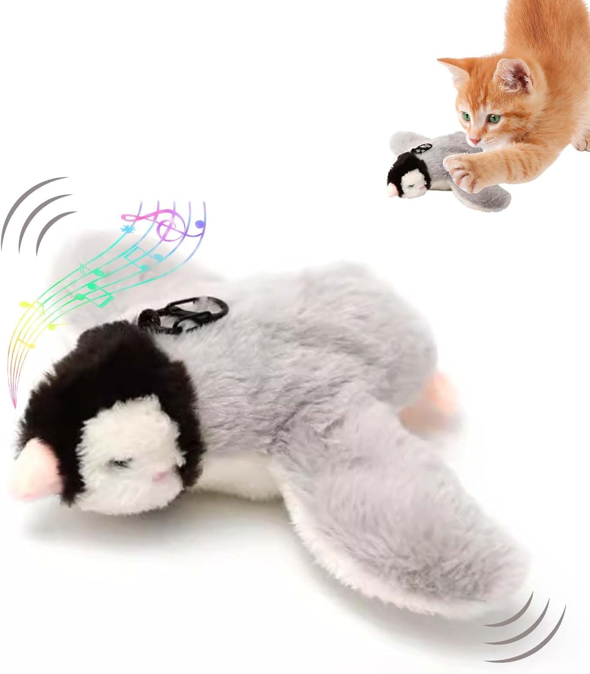 Interactive Chirping Bird Cat Toy, New Flying Interactive Flapping Chirping Bird Cat Toy, Flapping Bird Cat Toy For Indoor Bored Cats, Flapping Bird Cat Toy Pets Fashion