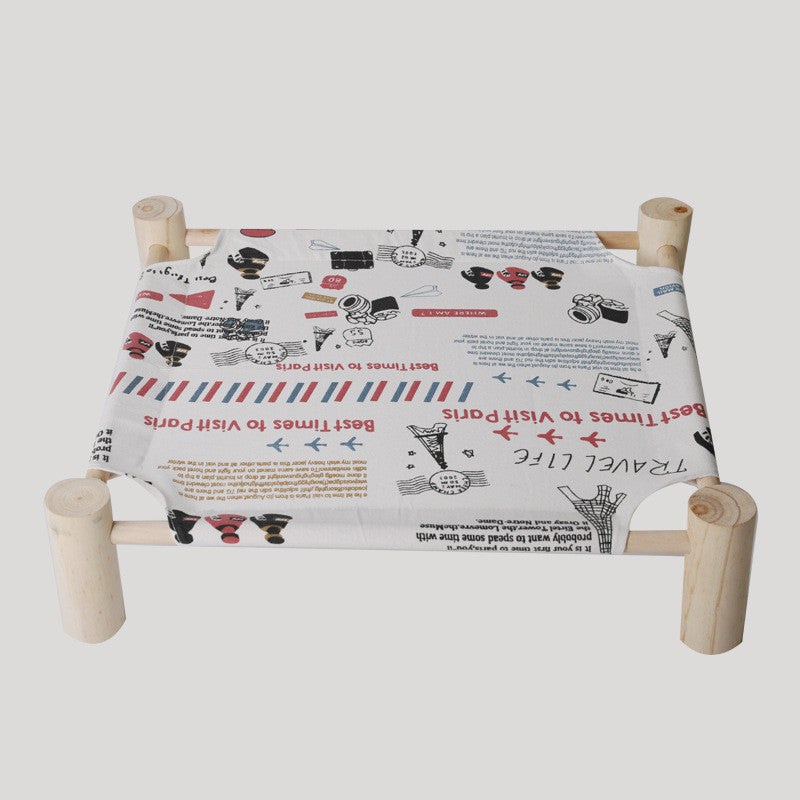 Washable Solid Wood Pet Dog Bed (Removable Cover) Best YouTube Store