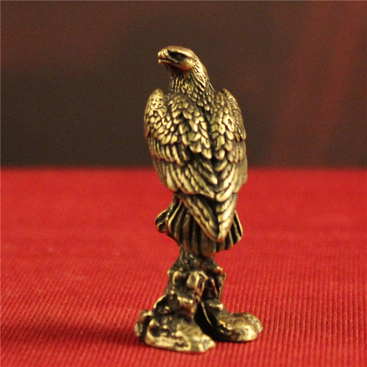 Brass Eagle Eagle Looking Ahead Bronze Sculpture PearlNestDecor.com