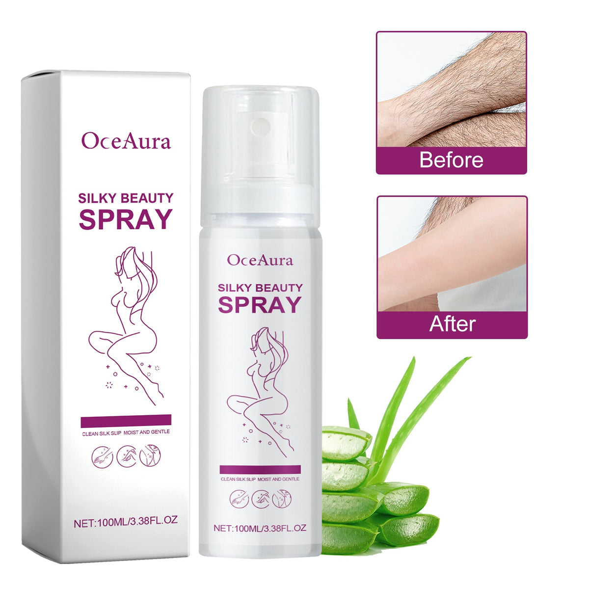 Mild Painless Hair Removal Mousse Spray Underarm Hand Hair, Leg Hair, Whole Body Hair Removal Spray Hair Removal Spray 1 0 0ml 1 Box Tri Light Beauty