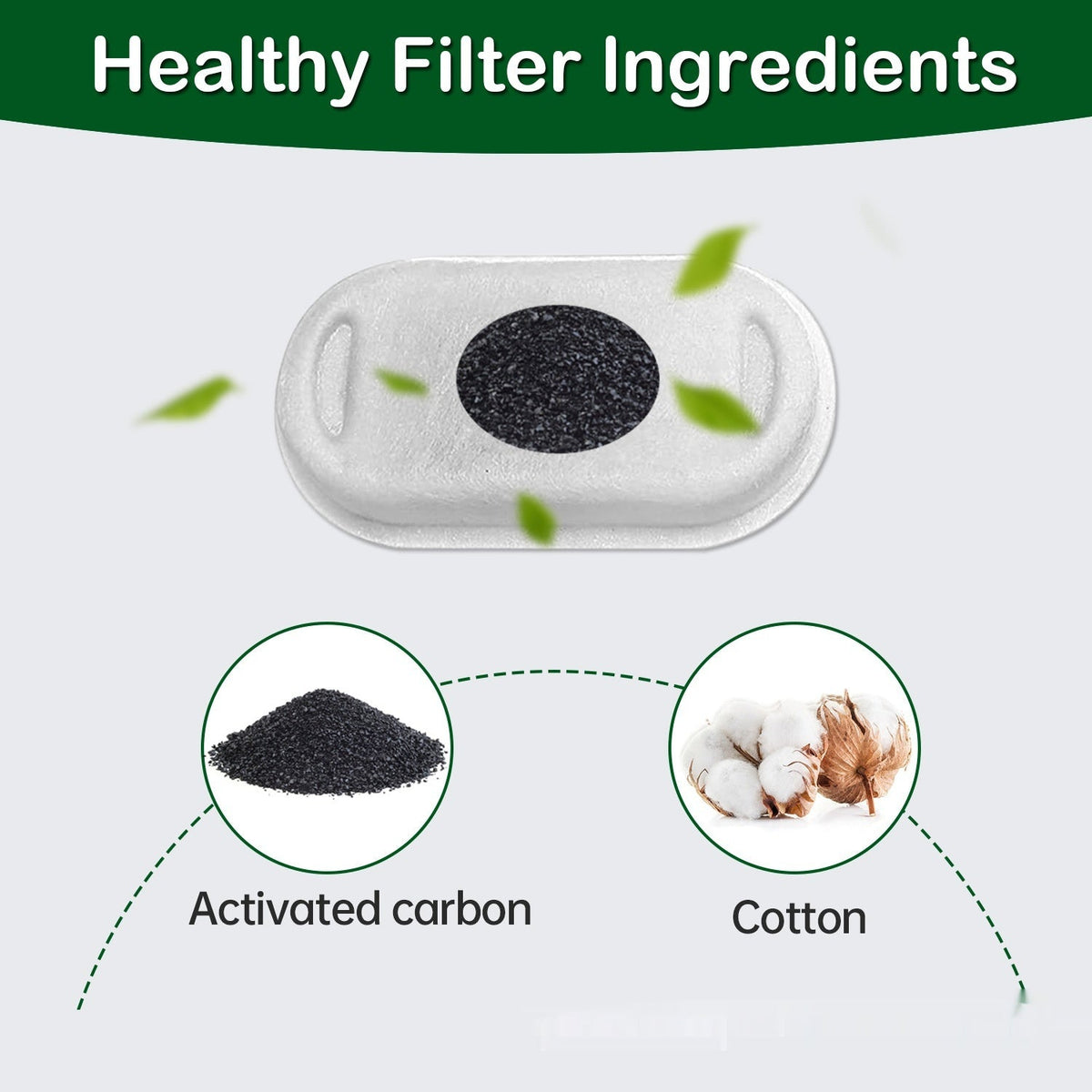 Non-woven Fabric Pet Water Dispenser Filter Element Stainless Steel Pets Fashion