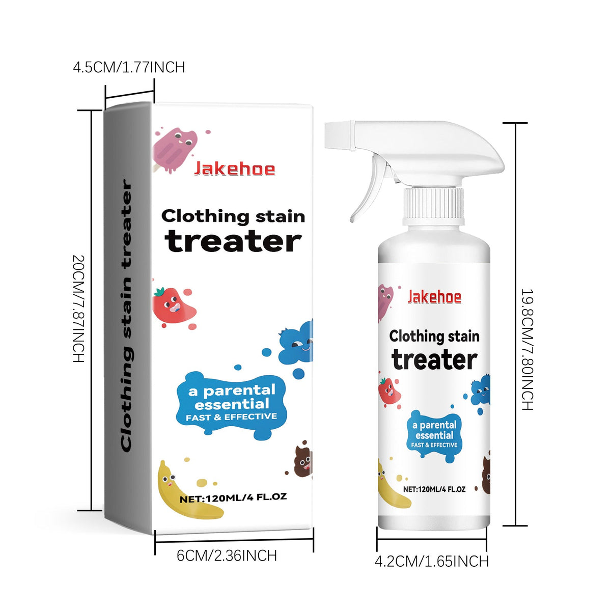 Clothes Cleaning Spray 120ml Box Tri Light Beauty