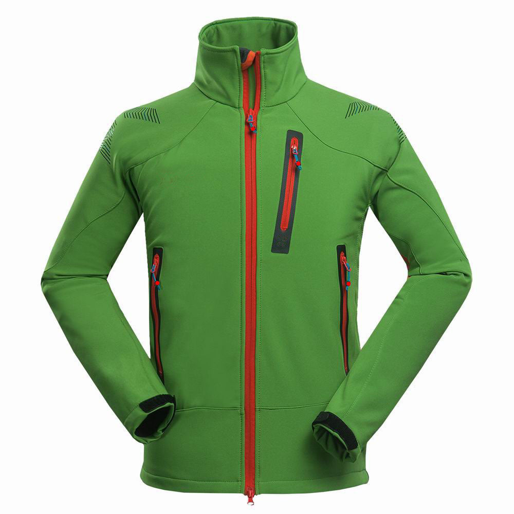 Men's Outdoor Softshell Jacket for Camping and Hiking Pi-Mart