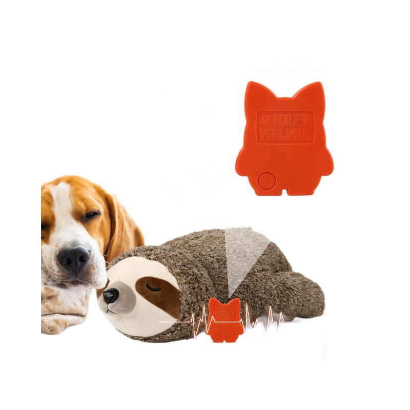 Pet Soothing Plush Toy Training Interactive Toy With Heartbeat Device Pets Fashion