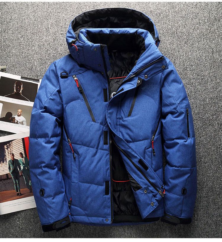 Men's Winter Slim Fit Down Jacket with Hood Pi-Mart