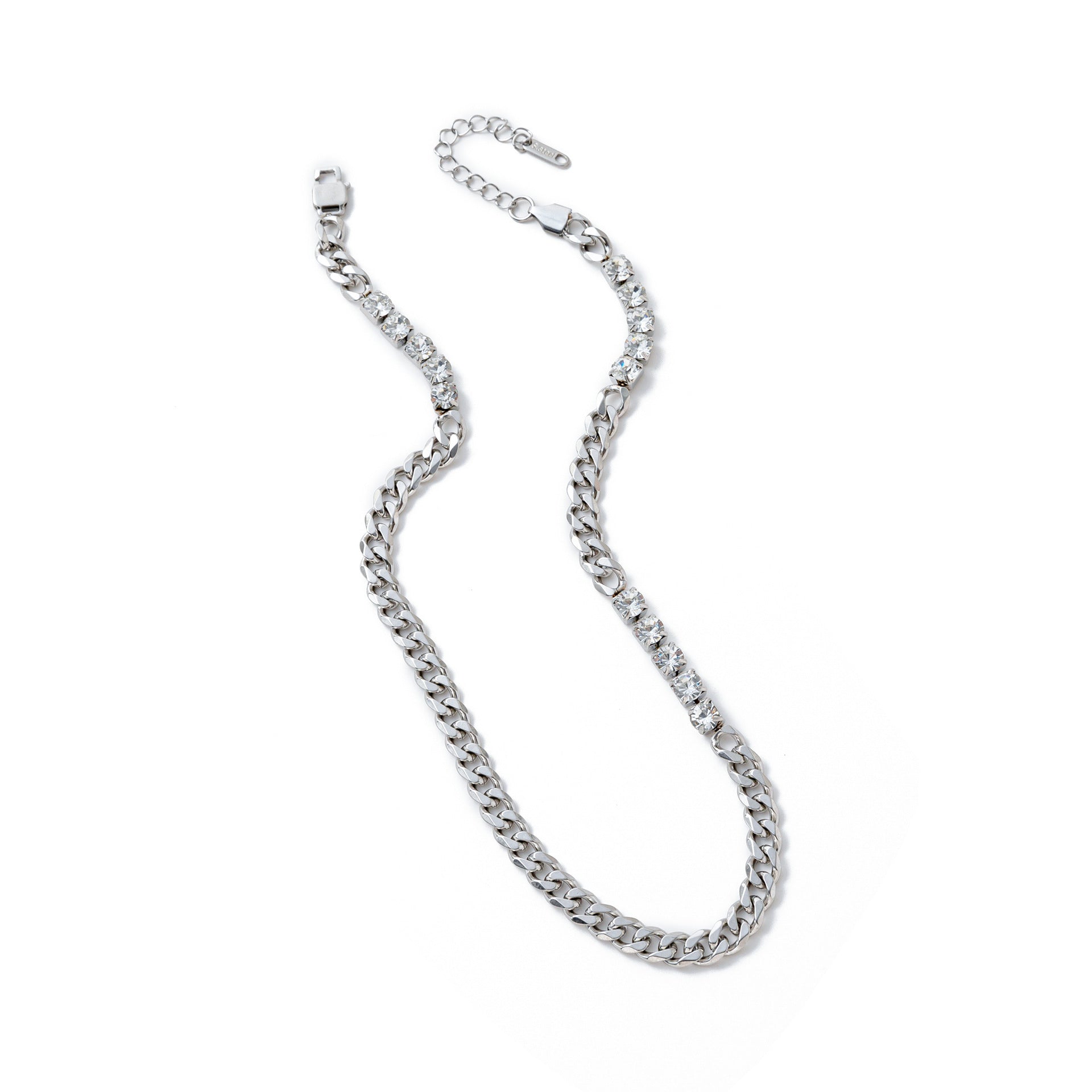Electroplating Gold Hip-hop Titanium Steel Bracelet Necklace Color Protection LadyShow.Store