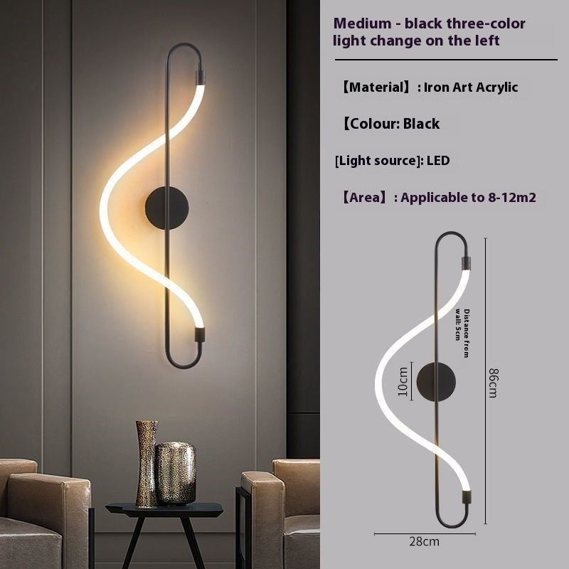 Living Room Background Bedroom Bedside Creative Wall Lamp PearlNestDecor.com