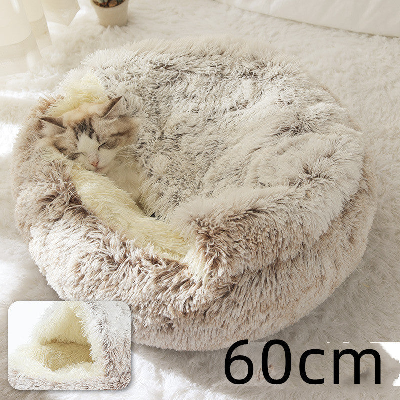 2-in-1 Plush Pet Bed Pets Fashion