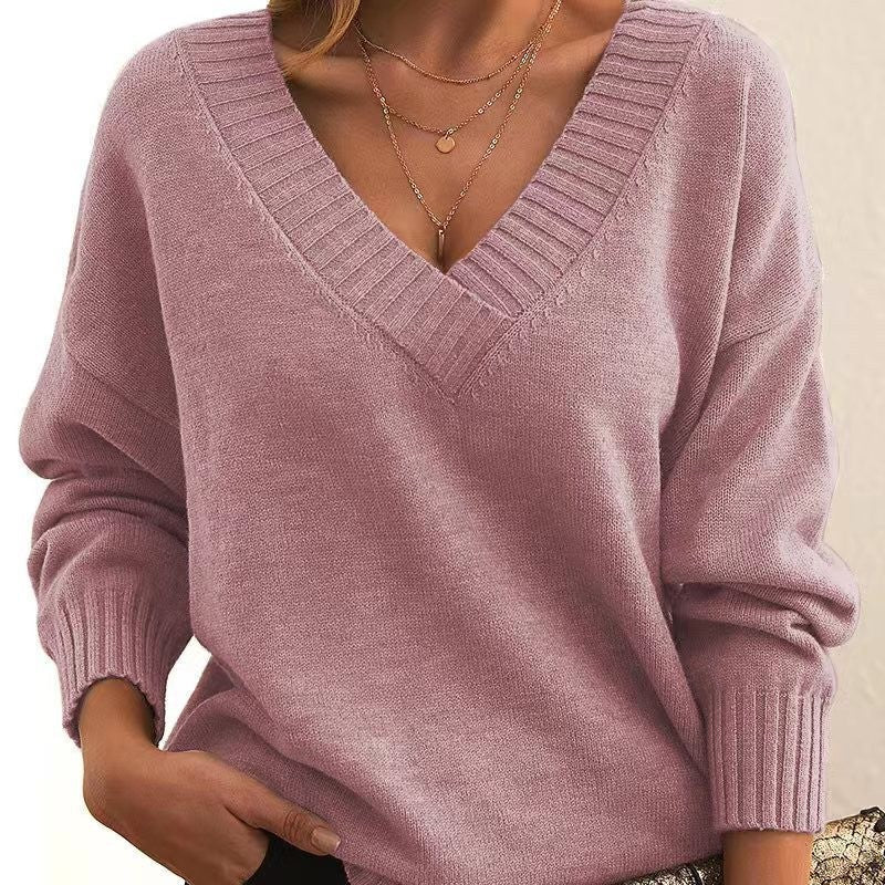 Women's Fashion Casual Versatile Knit Shirt NorixaFashion.com