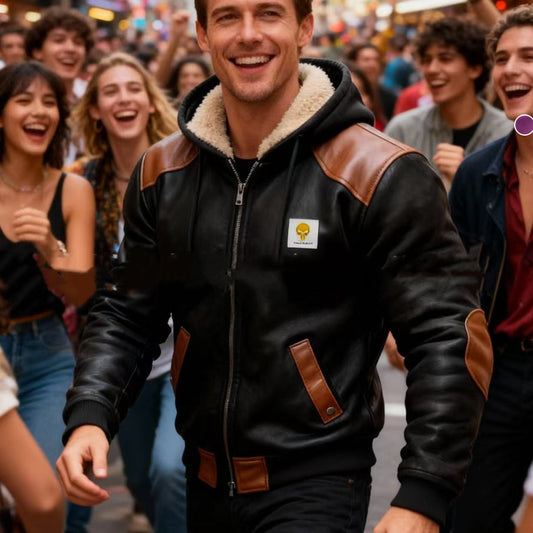 Men's Winter Fleece-Lined Thick Hooded Jacket Best YouTube Store