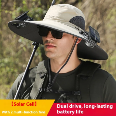 Solar Fan Sunshade Hat Best YouTube Store