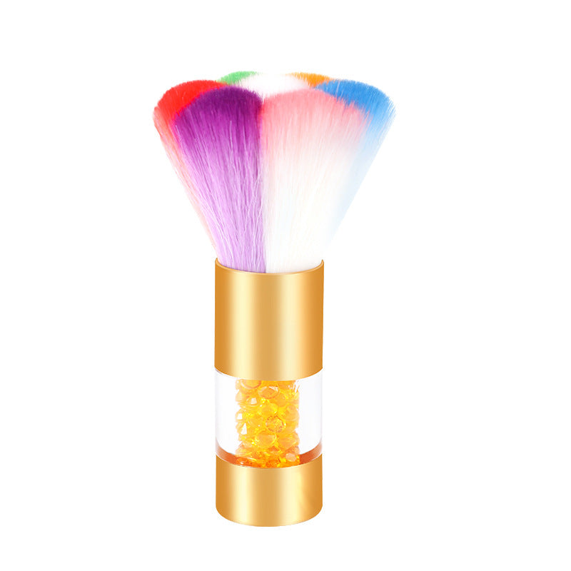 Golden Multifunctional Soft Makeup Brush for Nails LadyShow.Store