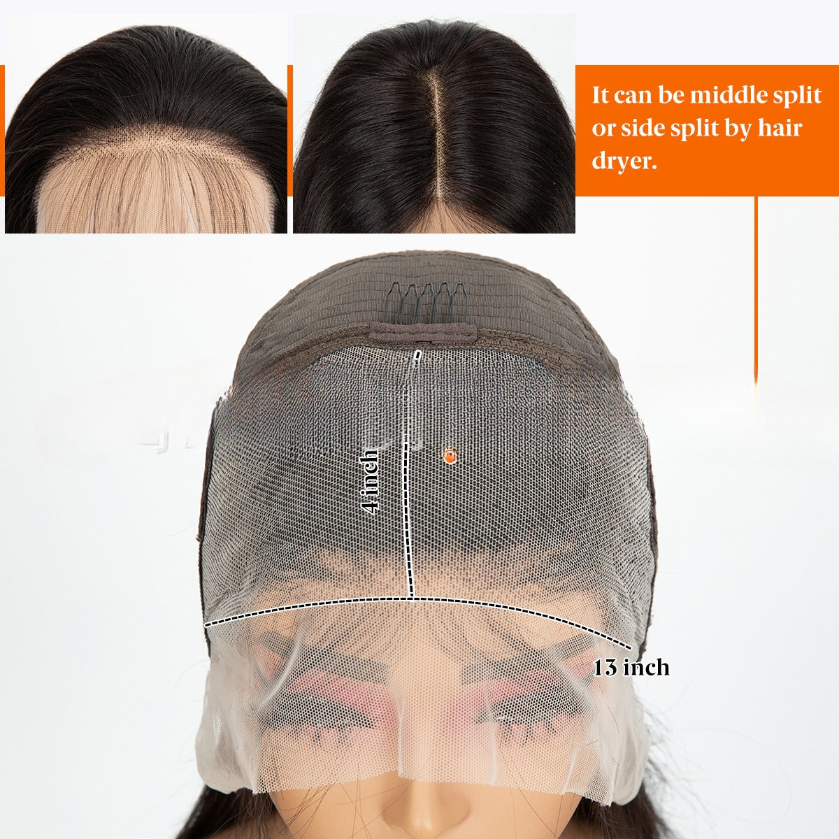 Lace-front Wig With Small Curls, Fluffy And Long Black Hair LuxuryLifeWay Online Store