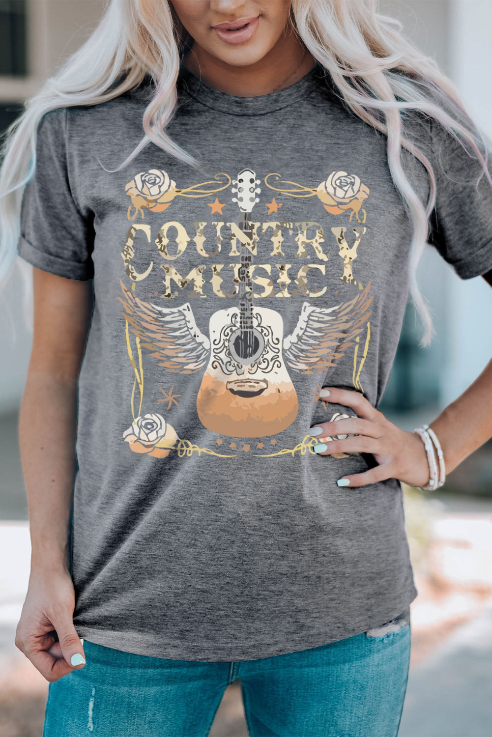 COUNTRY MUSIC Guitar Tee LuxuryLifeWay Online Store