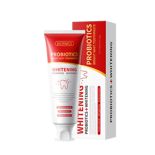 HUNMUI Probiotic Whitening Toothpaste 120g Tri Light Beauty