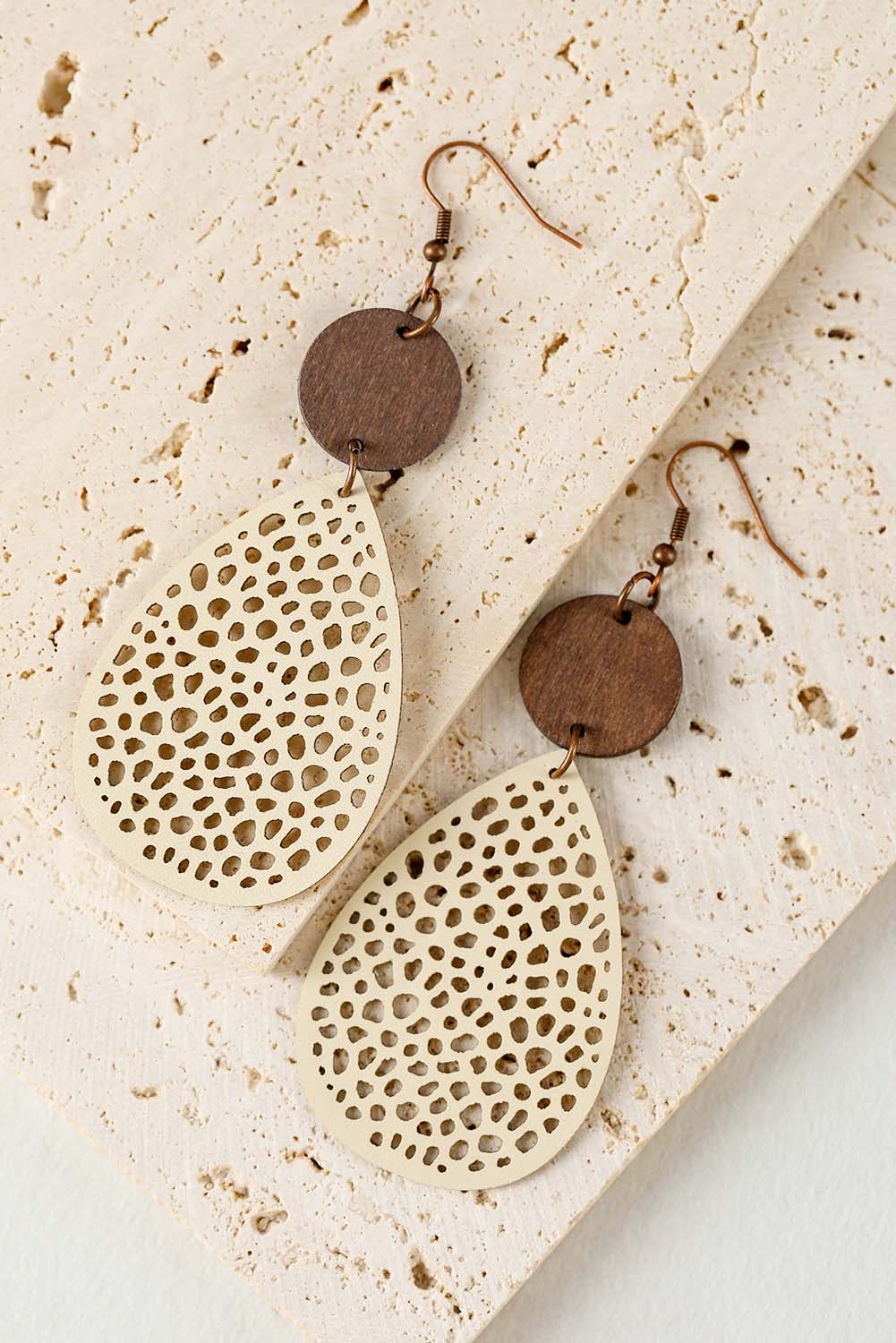 Cut-Out Water Drop Hook Earrings LuxuryLifeWay Online Store