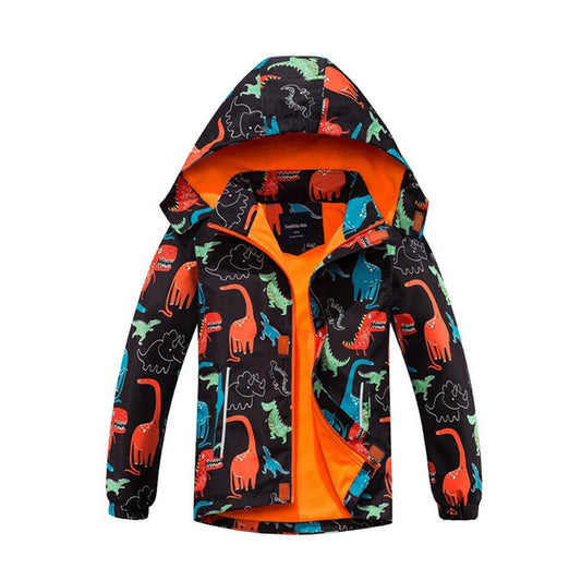Kids Dinosaur Jackets - Waterproof Windproof Outerwear Pi-Mart