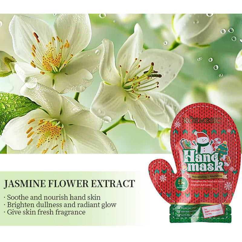 KORMESIC Skin Nourishing Hand Mask Christmas Hand And Foot Mask GB  For Foreign Trade Only 35g Tri Light Beauty