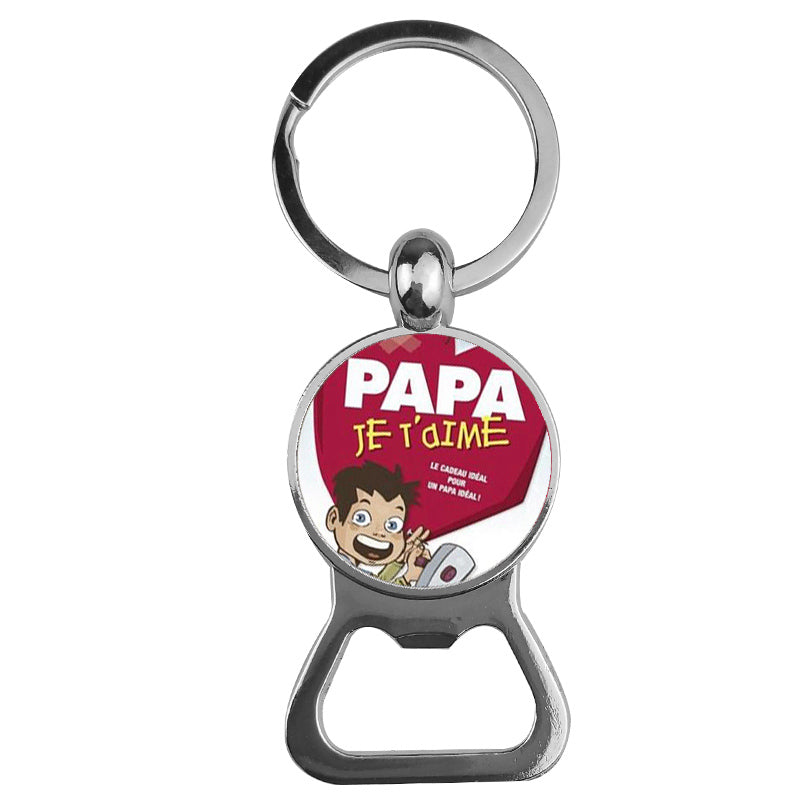 Ornaments Time Gemstone Bottle Opener Keychain LadyShow.Store