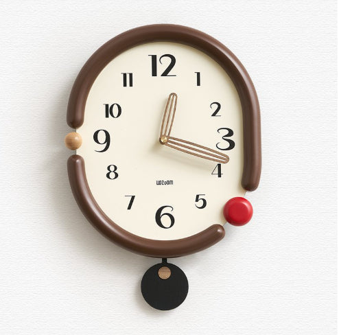 Creative Simple Living Room Punch-free Wall Clock PearlNestDecor.com