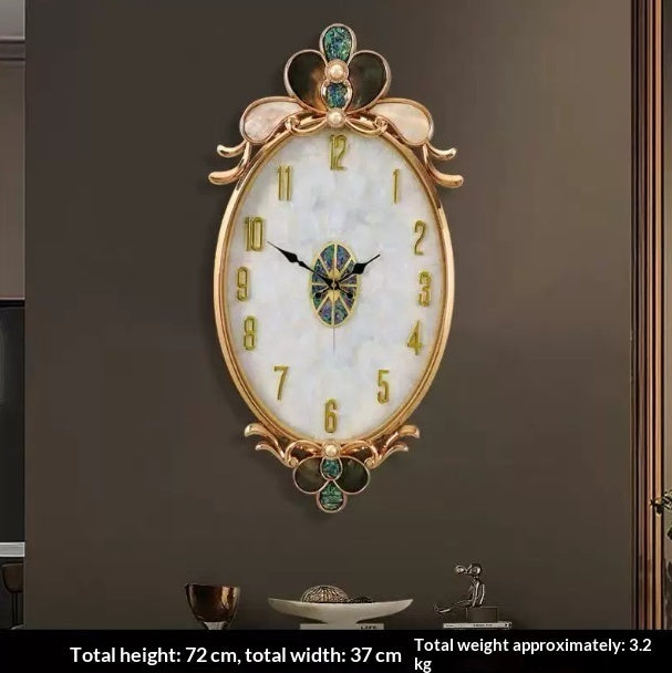 Shell-shaped Wall Clock Home Decor Clock Fashionable And Modern Timepiece PearlNestDecor.com