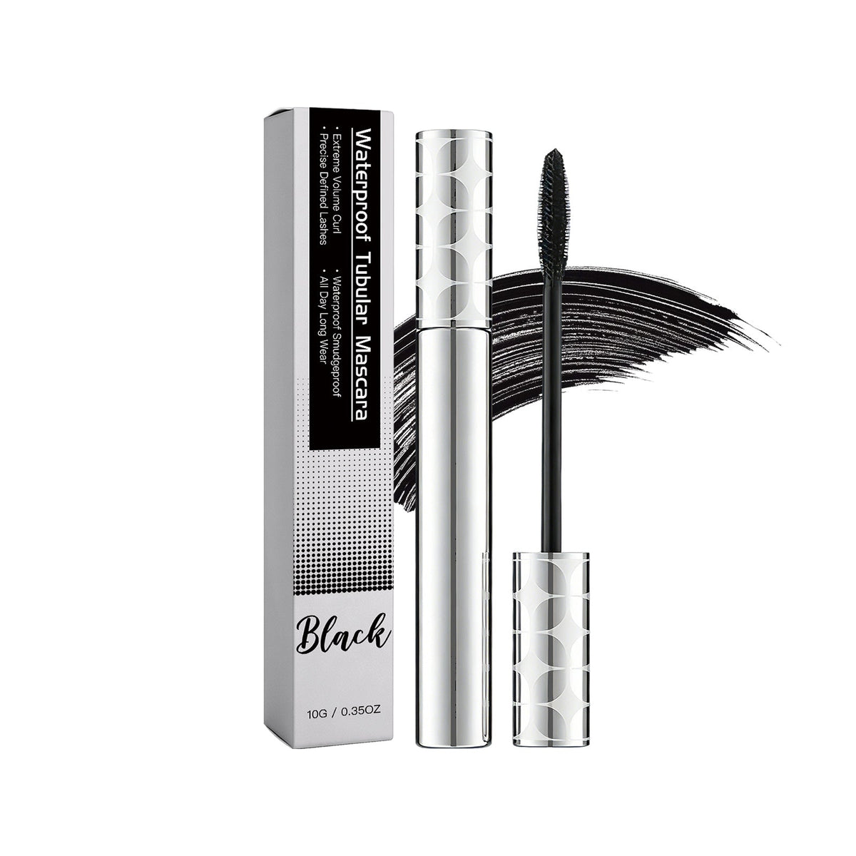 Fibre Long Curl Mascara  Black  10g 1box Tri Light Beauty