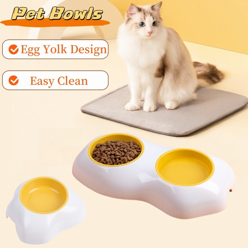 Double Dog Bowls Pet Water And Food Bowls Preventing Overturning Pet Feeder Bowls For Puppy Pet Supplies Accessories Pet Product Pets Fashion