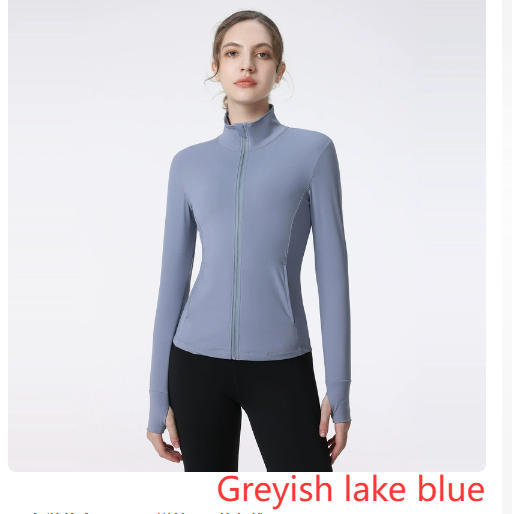 Women's Long Sleeve Zip Sports Jacket for Yoga & Running Pi-Mart