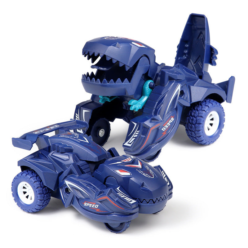 Children's dinosaur toys deformation toy car inertia scooter model dinosaur shape cross-border toy LuxuryLifeWay Online Store