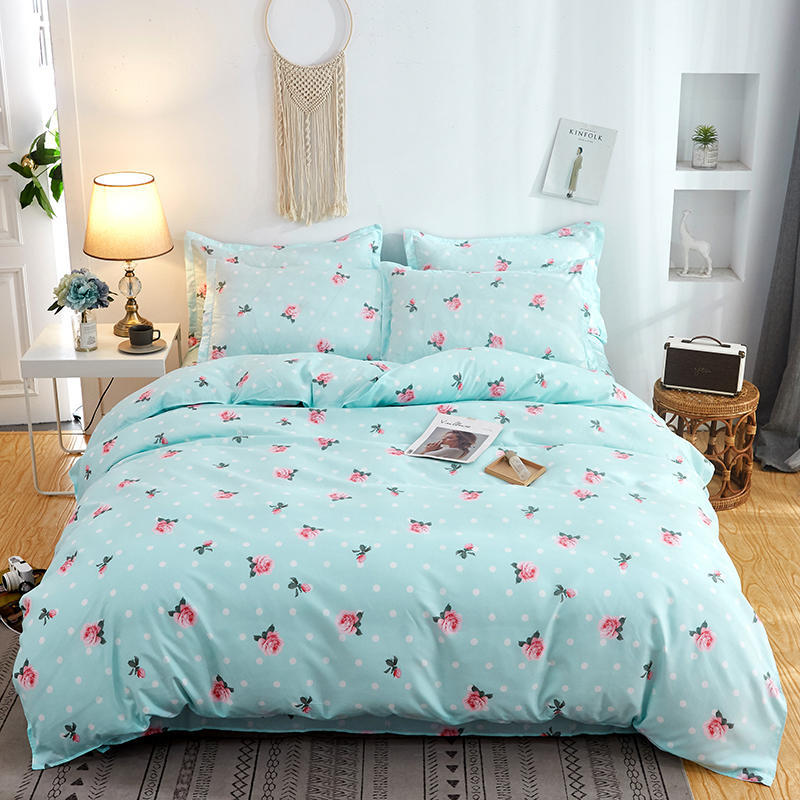 Summer Student Dormitory Three-piece Set Of Bed Linen And Quilt Cover