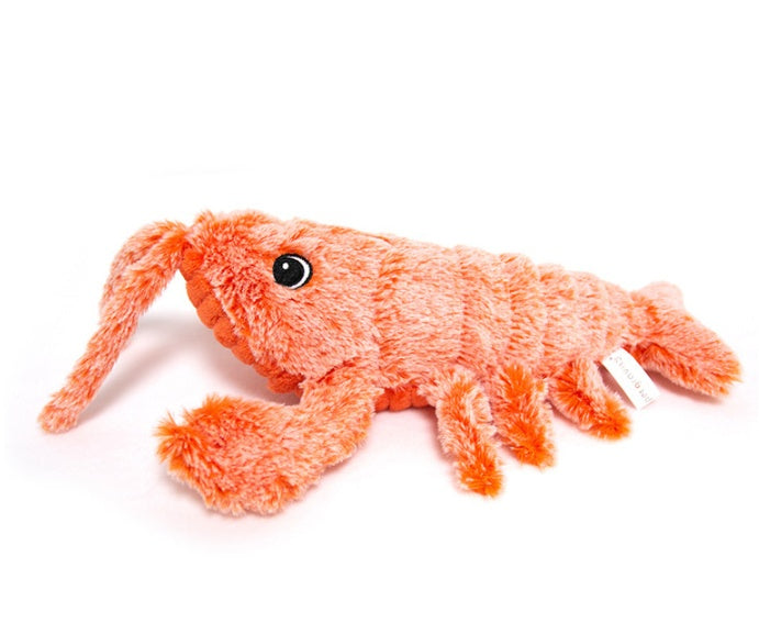 Pet Toys Electric Jumping Shrimp USB Charging Simulation Lobster Funny Cat Plush Pets Toy Pets Fashion