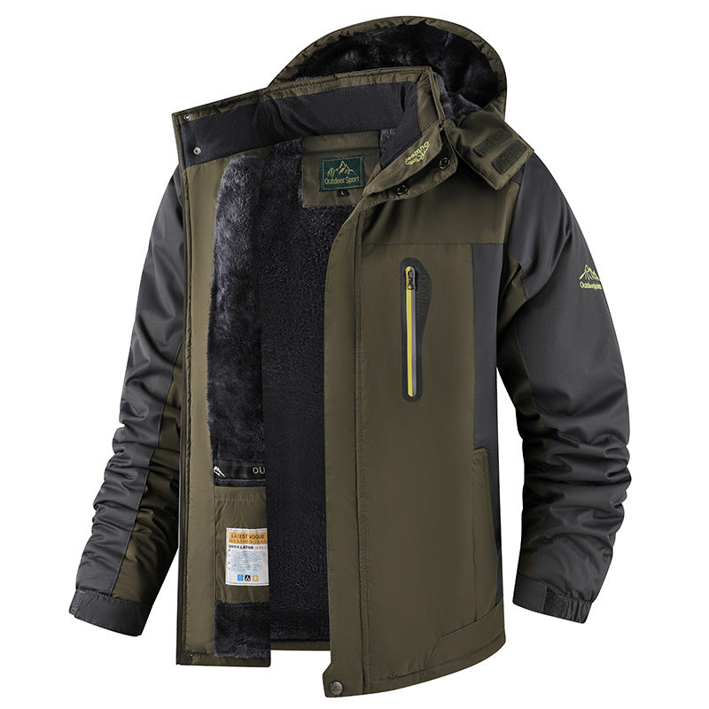 Winter Men's Fleece-lined Thick Outdoor Jacket LuxuryLifeWay Online Store
