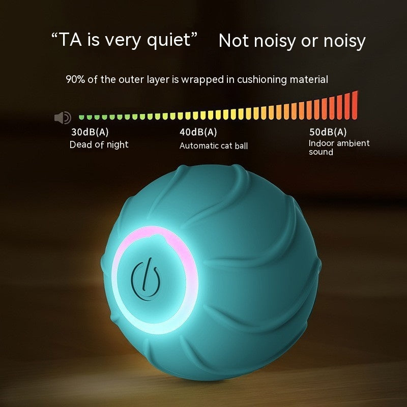 Smart Cat Toys Rolling Ball Pet Cat Owner Interactive Pets Toys Automatic Bouncing Ball USB Self Hi Teasing Kittens Jumping Ball Pets Fashion