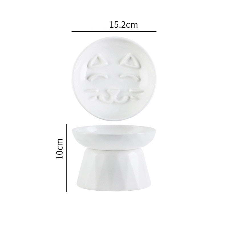 Pet Supplies Cat Bowl Protects Spine Pets Fashion