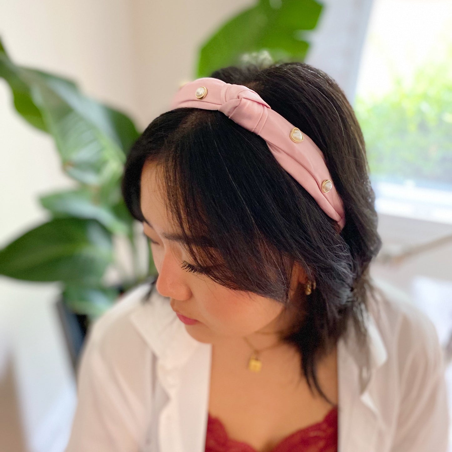 Liz Heart Embellished Headband LadyShow.Store