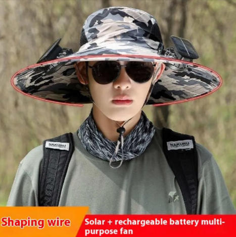 Solar Fan Sunshade Hat Best YouTube Store