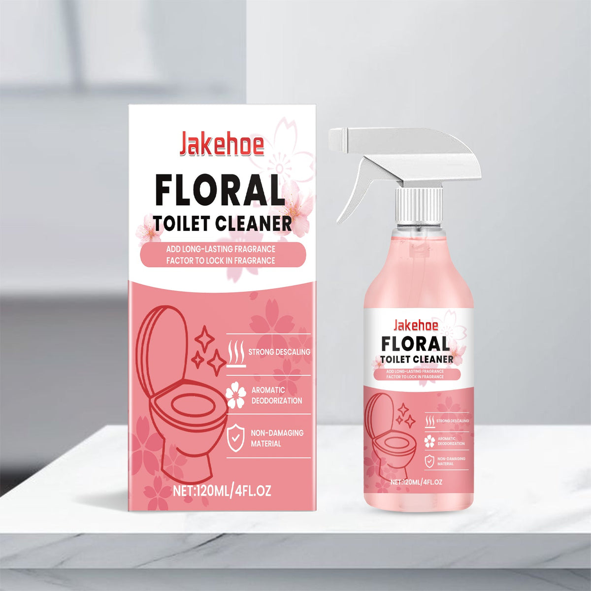 Toilet Cleaner, Floral Fragrance, Toilet Fragrance, Odor Removal, Stain Removal, Floral Fragrance, Toilet Liquid 120ml 1 Box  With 110 Nozzle Tube Length Tri Light Beauty