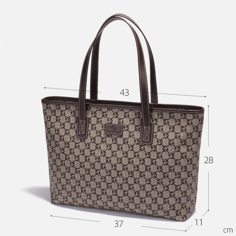 Women's Large Capacity Genuine Leather Tote Bag LadyShow.Store
